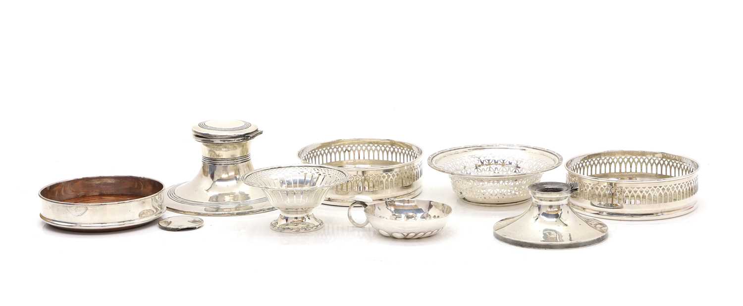 Lot 19 - A collection of silver and silver-plated items