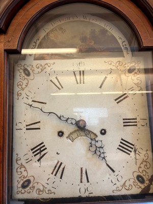 Lot 206 - A George III mahogany longcase clock