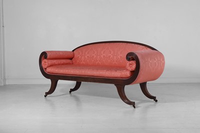 Lot 471 - A Regency mahogany settee