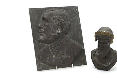Lot 100 - A bronze bust