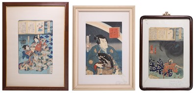 Lot 102 - Three Japanese woodblock prints
