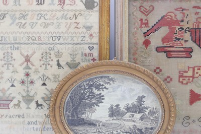 Lot 113 - A needlework sampler