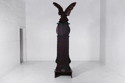 Lot 236 - A Black Forest carved wooden longcase clock