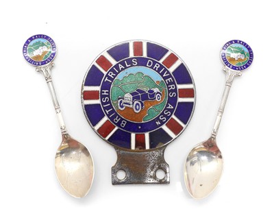 Lot 38 - A British Trials Drivers' Association pre-war member's car badge