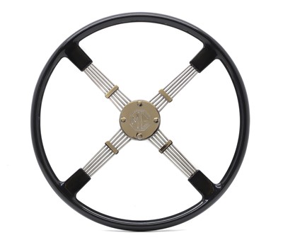 Lot 45 - An MG sports steering wheel for pre-war cars