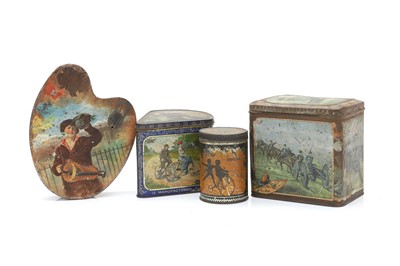 Lot 83 - Veteran cycling decorative tins