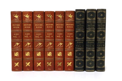 Lot 70 - MORRIS, Rev. F. O: 1- A History of British Birds, in 6 Vols. Groombridge, 1851-57, 1st.