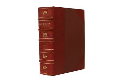 Lot 115 - LEGGE, W Vincent: A history of the birds of Ceylon.