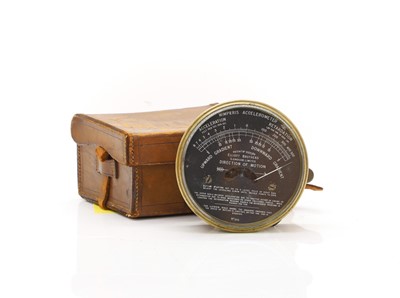 Lot 209 - An Elliott Brothers 'Wimperis' No.312 Accelerometer, patented 1909