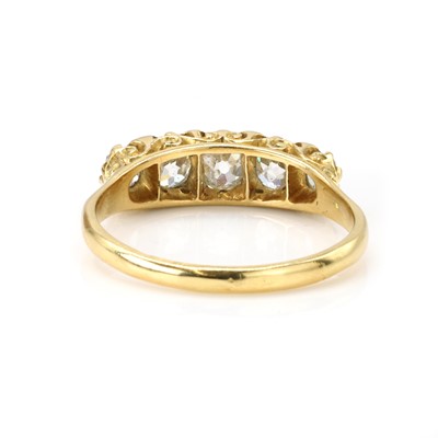 Lot 38 - A late Victorian diamond five stone ring