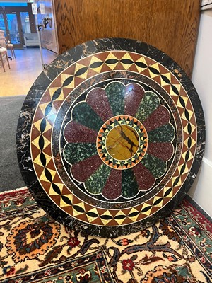 Lot 226 - A specimen marble tabletop by Grimaldi & Lopes