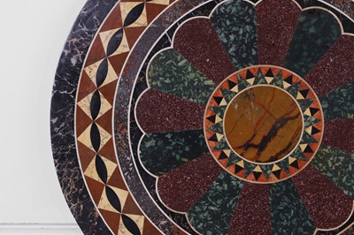 Lot 226 - A specimen marble tabletop by Grimaldi & Lopes