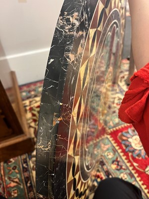 Lot 226 - A specimen marble tabletop by Grimaldi & Lopes