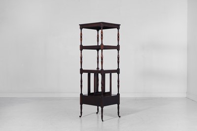 Lot 268 - A Regency simulated rosewood whatnot