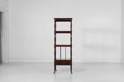 Lot 268 - A Regency simulated rosewood whatnot