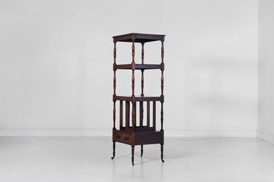 Lot 268 - A Regency simulated rosewood whatnot