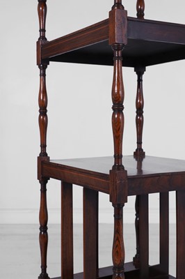 Lot 268 - A Regency simulated rosewood whatnot