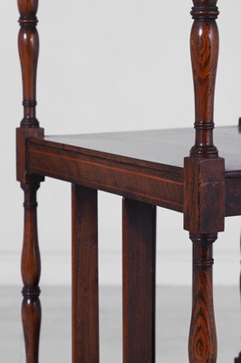 Lot 268 - A Regency simulated rosewood whatnot