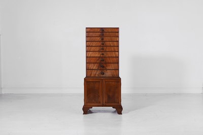 Lot 451 - A mahogany collector's cabinet