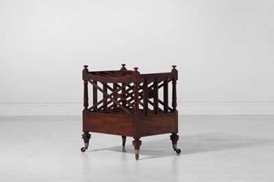 Lot 248 - A Regency mahogany canterbury