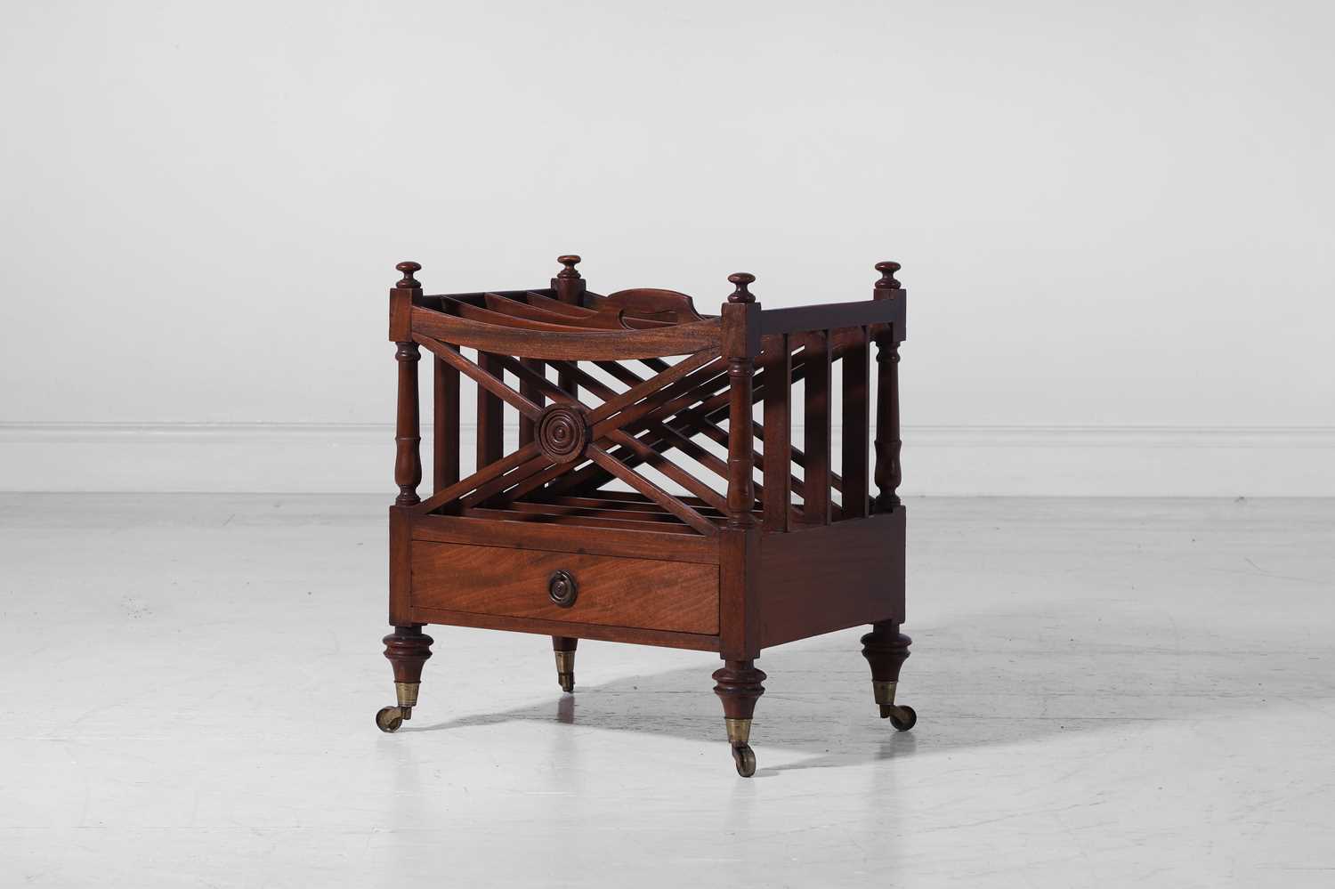 Lot 248 - A Regency mahogany canterbury