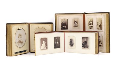 Lot 401 - Three Victorian photograph albums