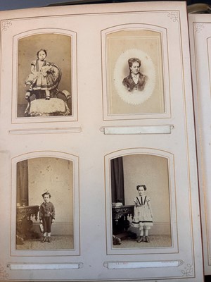 Lot 401 - Three Victorian photograph albums