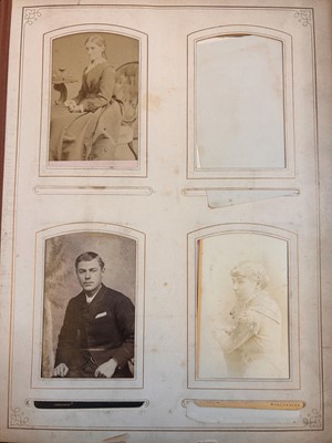Lot 401 - Three Victorian photograph albums