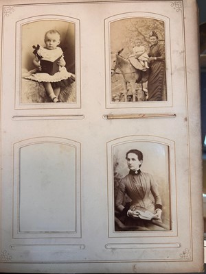 Lot 401 - Three Victorian photograph albums