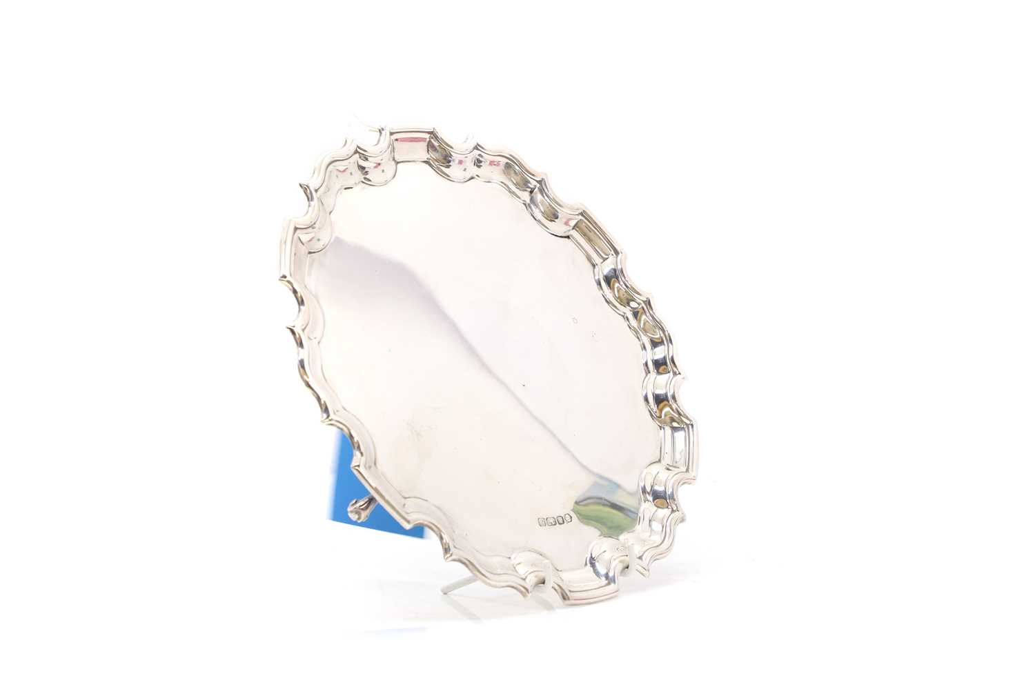 Lot 13 - A silver waiter