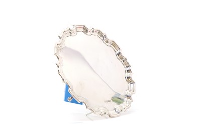 Lot 13 - A silver waiter