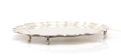 Lot 13 - A silver waiter