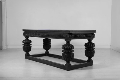Lot 152 - An Elizabethan-style oak refectory table