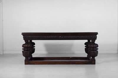 Lot 152 - An Elizabethan-style oak refectory table