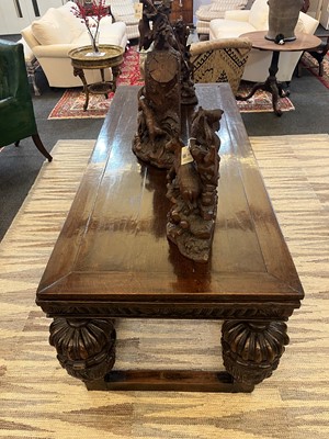 Lot 152 - An Elizabethan-style oak refectory table