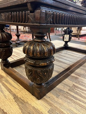 Lot 152 - An Elizabethan-style oak refectory table