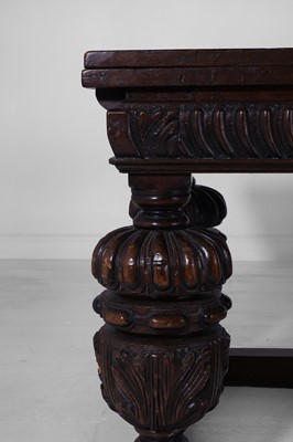 Lot 152 - An Elizabethan-style oak refectory table