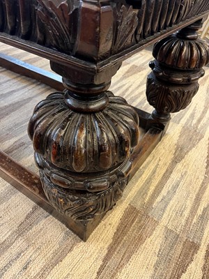 Lot 152 - An Elizabethan-style oak refectory table