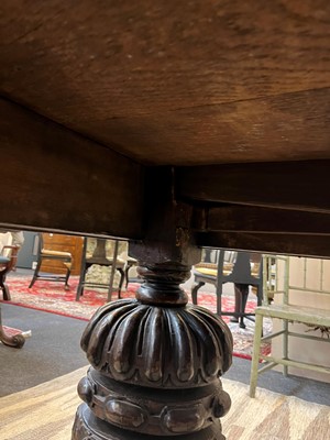 Lot 152 - An Elizabethan-style oak refectory table