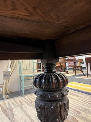 Lot 152 - An Elizabethan-style oak refectory table