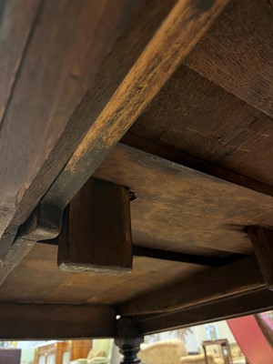 Lot 152 - An Elizabethan-style oak refectory table