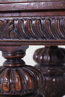 Lot 152 - An Elizabethan-style oak refectory table