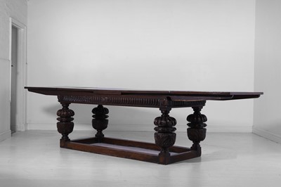 Lot 152 - An Elizabethan-style oak refectory table
