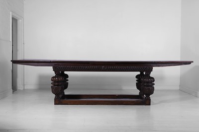 Lot 152 - An Elizabethan-style oak refectory table
