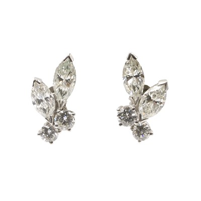 Lot 169 - A pair of diamond stud earrings