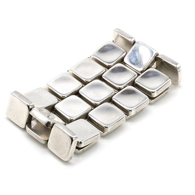 Lot 63 - A silver bracelet, designed by Astrig Fog for Georg Jensen, c.1970s
