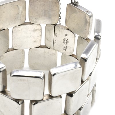 Lot 63 - A silver bracelet, designed by Astrig Fog for Georg Jensen, c.1970s