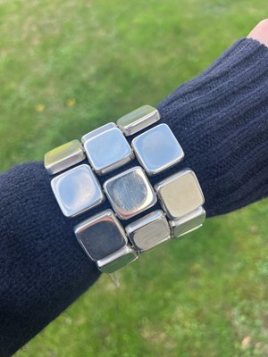 Lot 63 - A silver bracelet, designed by Astrig Fog for Georg Jensen, c.1970s
