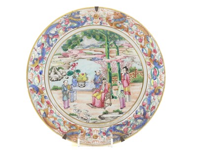 Lot 51 - A Chinese famille rose plate