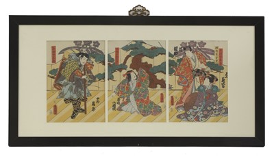 Lot 129 - Utagawa Kunisada 'Toyokuni III' (Japanese, 1786-1865)